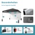 Vouwtent 3 x 3 m grijs met wielen, vouwtent met “One Push” technologie,