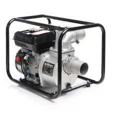 Benzine vuilwaterpomp 4kW 48.000l/h, 28m opvoerhoogte, waterpomp tuinpomp met 80mm (3") aansluiting 4-takt motor